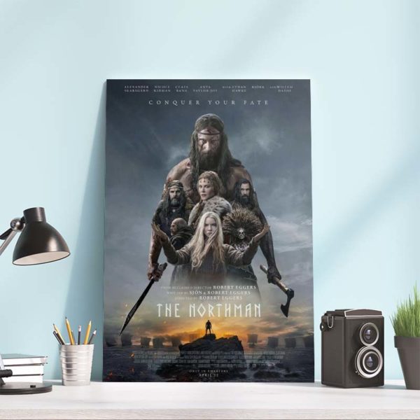 The Northman Movie Conquer Your Fate Official Poster Canvas