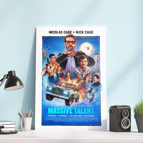 The Unbearable Weight of Massive Talent Official Poster Canvas