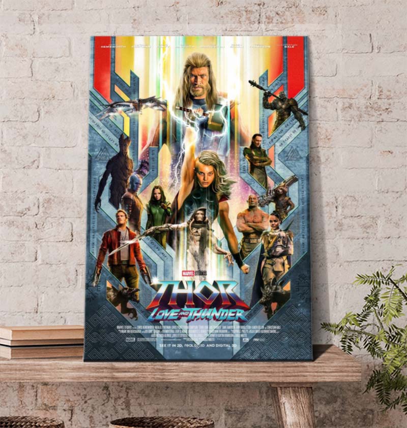 Thor Love And Thunder Guardian of the Galaxy Poster Canvas Thor Love And Thunder Guardian of the Galaxy Poster Canvas