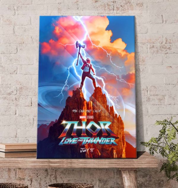 Thor Love And Thunder Marvel Movie Poster Canvas