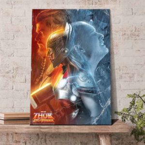 Thor Love And Thunder Mighty Thor Poster Canvas