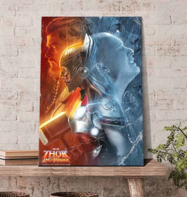 Thor Love And Thunder Mighty Thor Poster Canvas