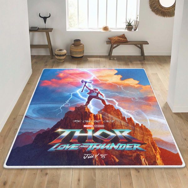 Thor Love And Thunder Official Poster Rug Home Decor