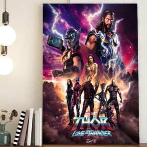 Thor Love And Thunder with The Guardian Of Galaxy Poster Canvas