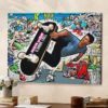 Until The Wheels Fall Off Tony Hawk Poster Canvas