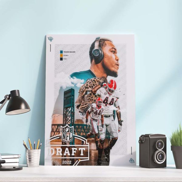 Travon Walker goes to Jacksonville Jaguars Poster Canvas