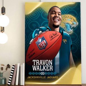 Travon Walker pick Jacksonville Jaguars NFL Draft 2022 Poster Canvas