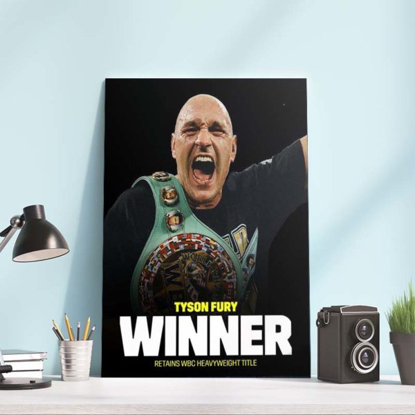 Tyson Fury Winner WBC Champion Poster Canvas