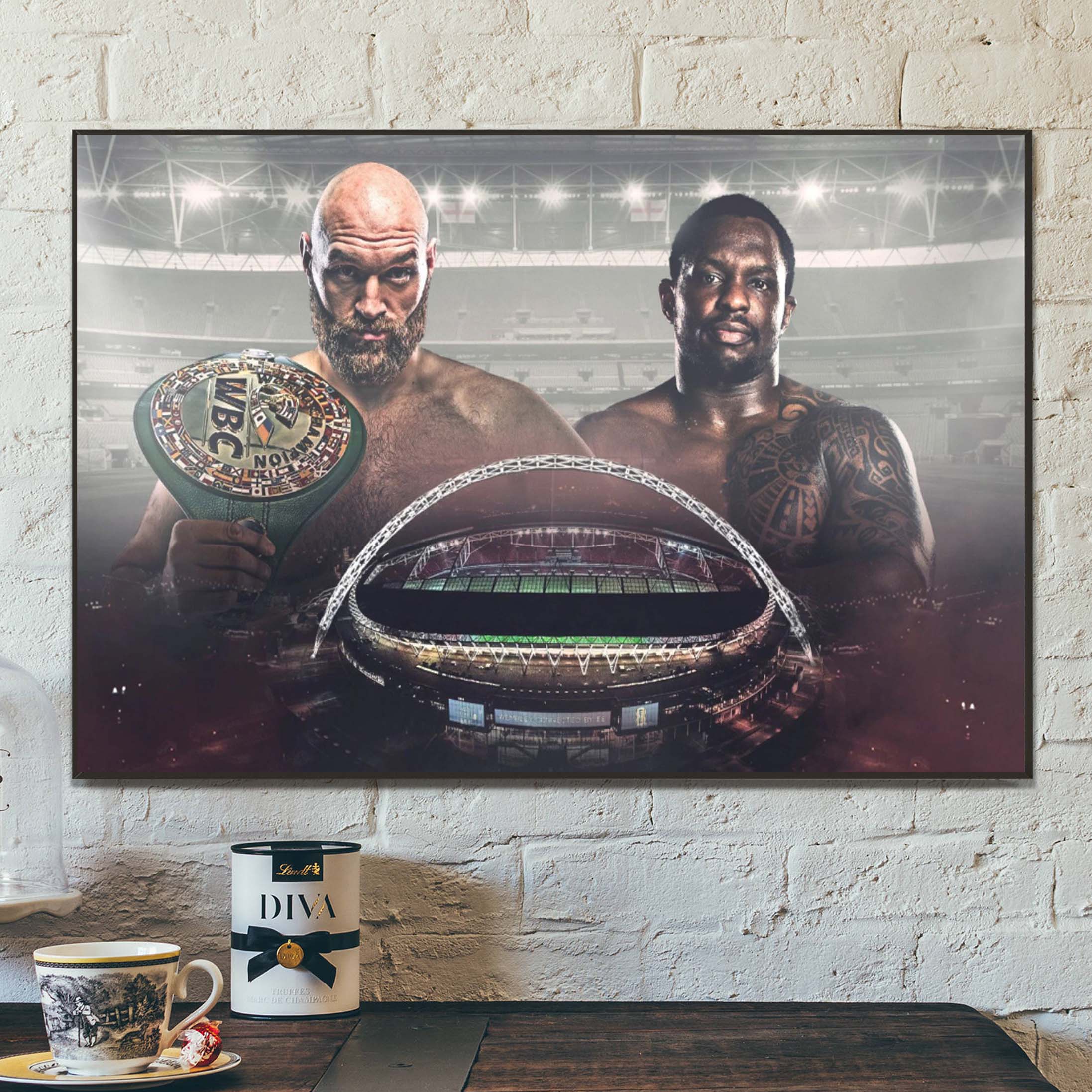 Tyson Fury vs Dillian Whyte WBC vs The Ring Champions Poster Canvas Tyson Fury vs Dillian Whyte WBC vs The Ring Champions Poster Canvas