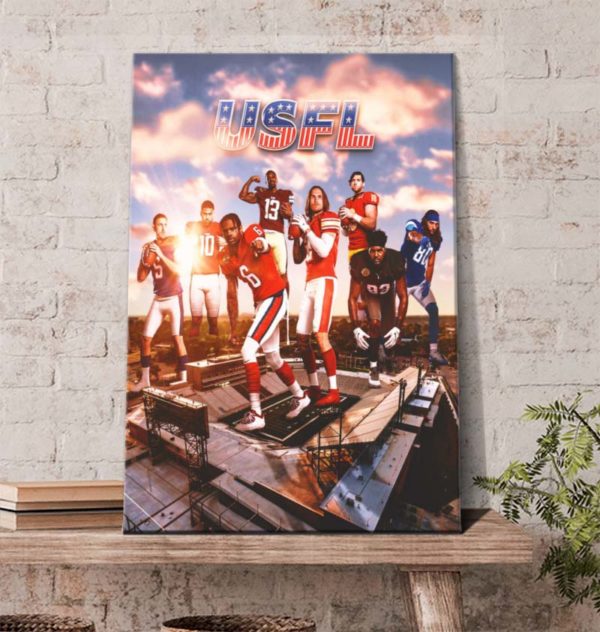 USFL 2022 Is Here USFL Begin Poster Canvas