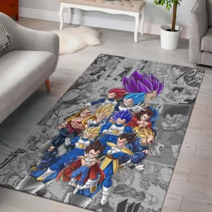 Vegeta All Forms Dragon Ball Rug Home Decor