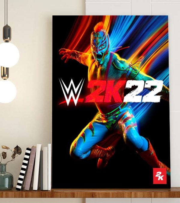 WWE 2K22 Cover Art Poster Canvas