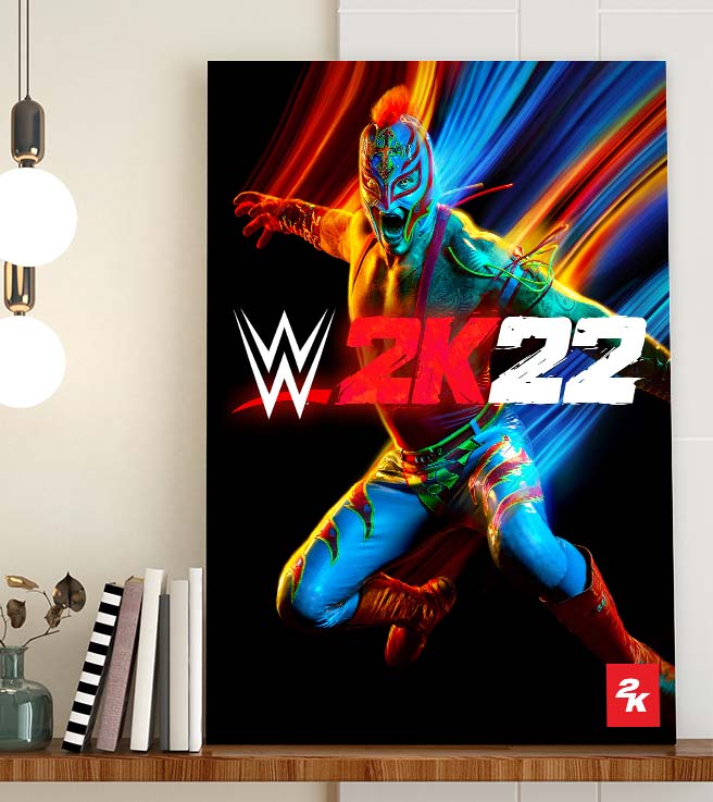 WWE 2K22 Cover Art Poster Canvas WWE 2K22 Cover Art Poster Canvas