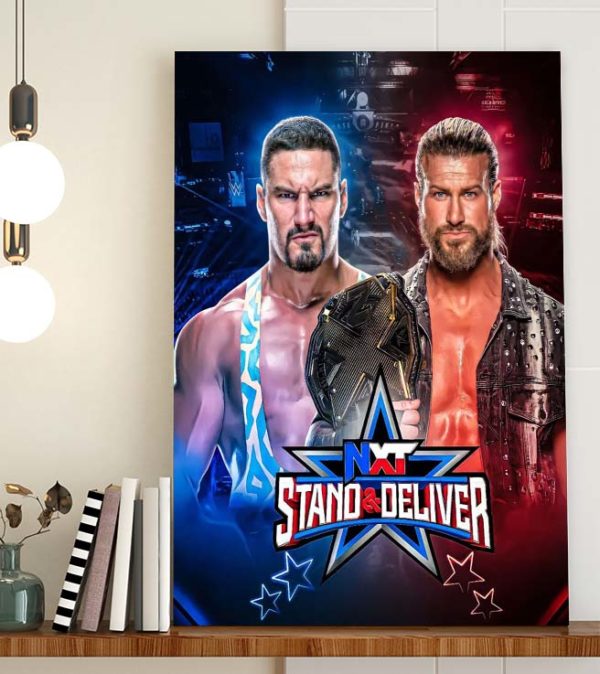 WWE NXT Stand & Deliver Dolph Ziggler vs Bron Breakker Poster Canvas