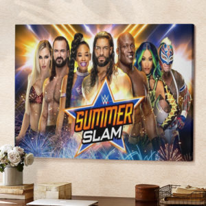 WWE SummerSlam 2022 Poster Canvas