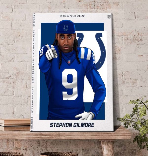Welcome Stephon Gilmore To Indianapolis Colts NFL Poster Canvas