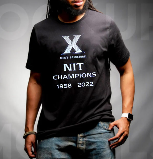 Xavier Musketeers Champions NIT 2022 NBA T-Shirt