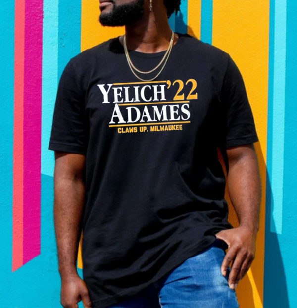 Yelich Adames 22 Claws Up Milwaukee T-Shirt