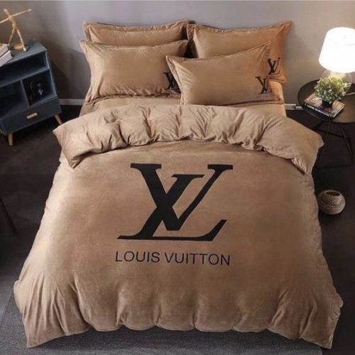 Louis Vuitton Brown Monogram Comforter Bedding Set REVER LAVIE