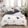 Kaws Pattern In White Background Bedding Set