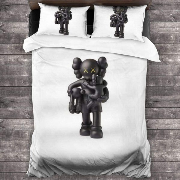 Kaws Black Rovtop Kaws 3 in 1 Bedding Set