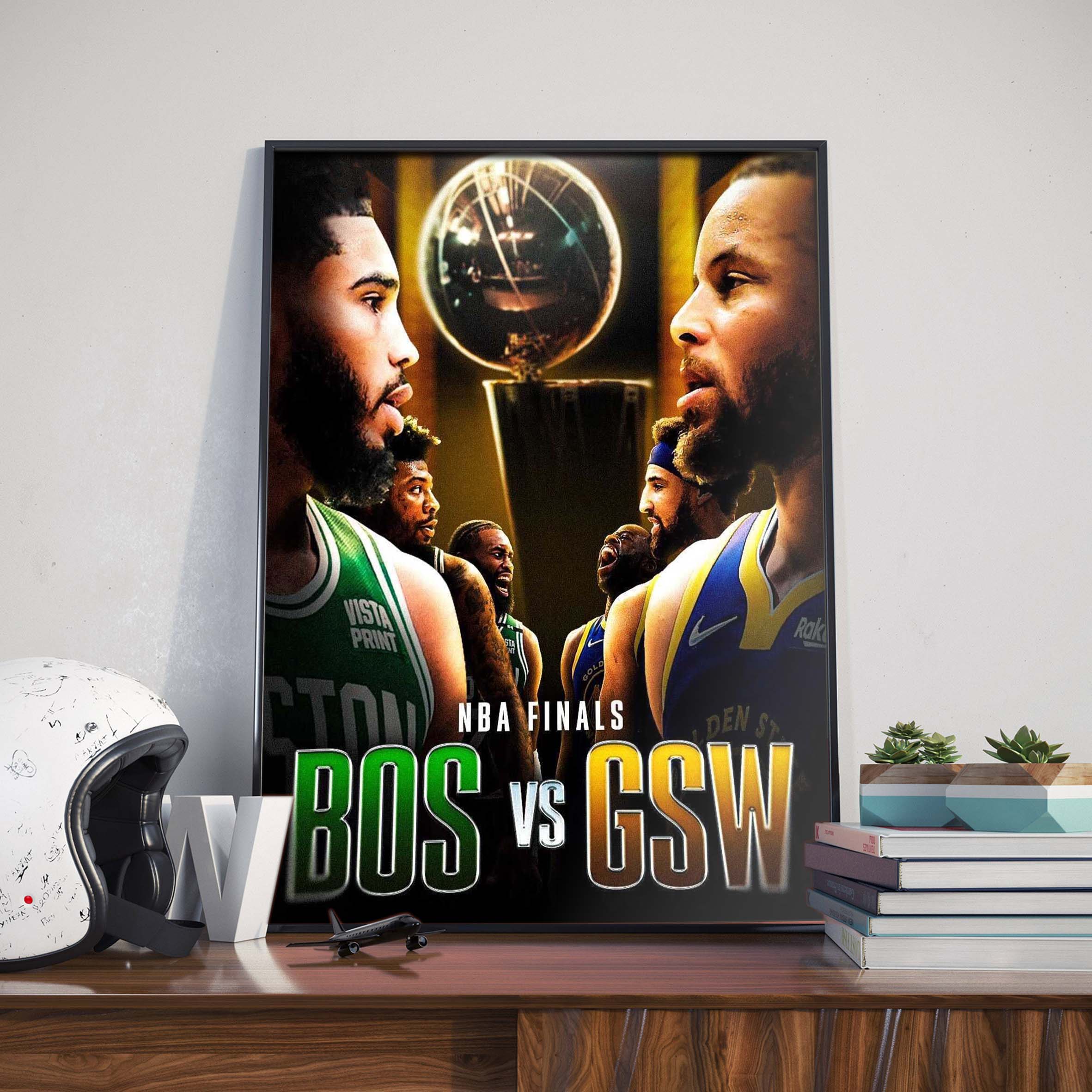 2022 NBA Finals Golden State Warriors vs Boston Celtics Basketball Home  Decor Poster Canvas - REVER LAVIE