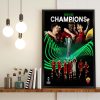 AS Roma win UEFA Europa conference league champions Poster Canvas