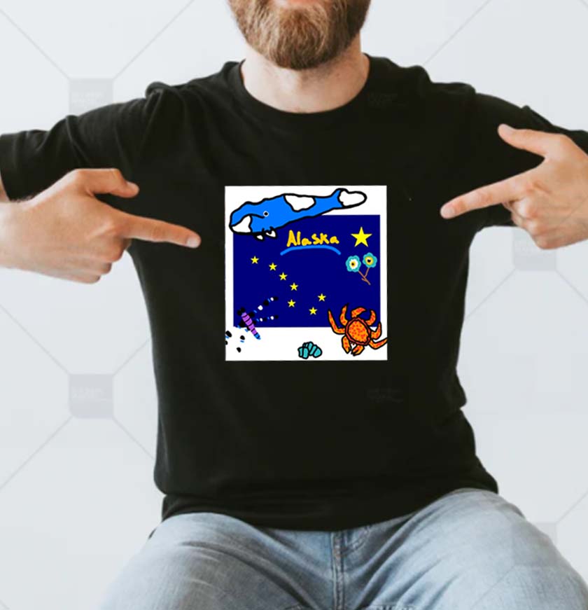 Alaska and it's Symbols Bassic T-shirt Alaska and it's Symbols Bassic T-shirt
