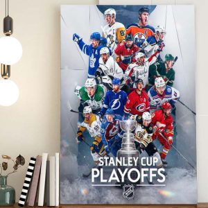 All Teams Stanley Cup Playoffs NHL Poster Canvas
