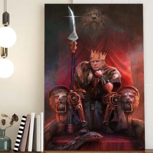 All hail the MAGA King Poster Canvas