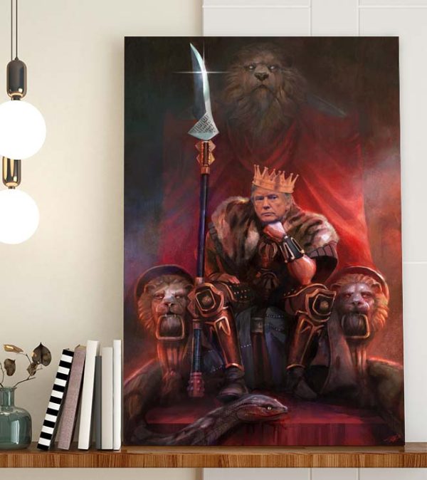 All hail the MAGA King Poster Canvas