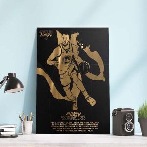 Andrew Wiggins 22 Gold Blood Poster Canvas