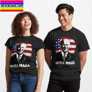 Anti Joe Biden Ultra Maga Classic Black T-Shirt