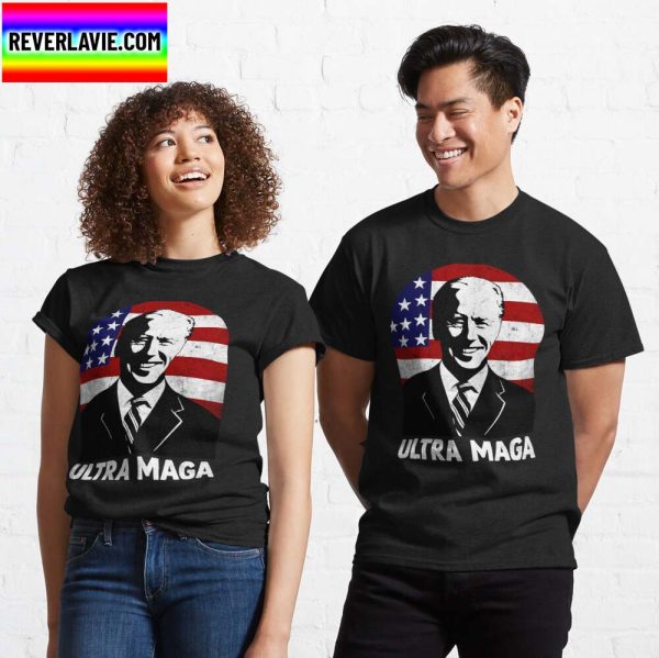 Anti Joe Biden Ultra Maga Classic Black T-Shirt