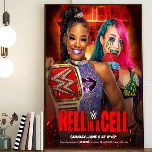 Bianca Belair Vs Asuka Hell In A Cell Limited Poster Canvas