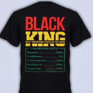 Black King Nutritional Facts African American Juneteenth Classic T Shirt