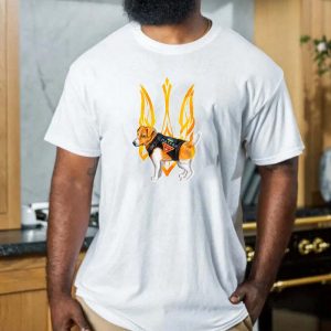 Bomb Sniffing Armed Dog Patron Ukraine Mascot T-shirt