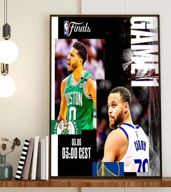 Celtics vs Warriors NBA Finals 2022 Game 1 Schedule Home Decor Poster Canvas