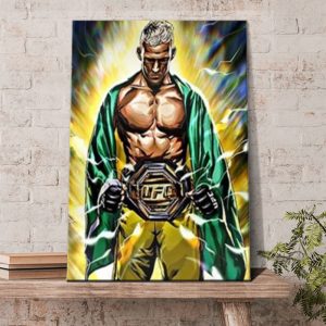 Charles Oliveira Winner UFC Lightweight Champion Poster Canvas
