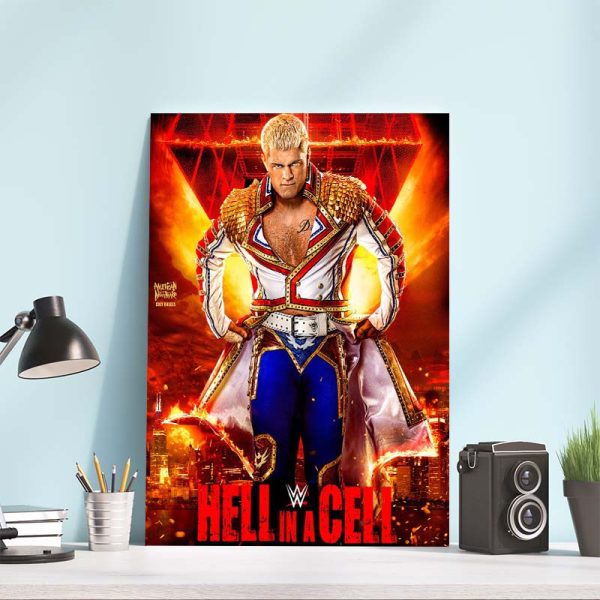 Cody Rhodes Hell In A Cell Limited Poster Canvas