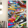 Sneaker Box Combination Brands Poster Canvas
