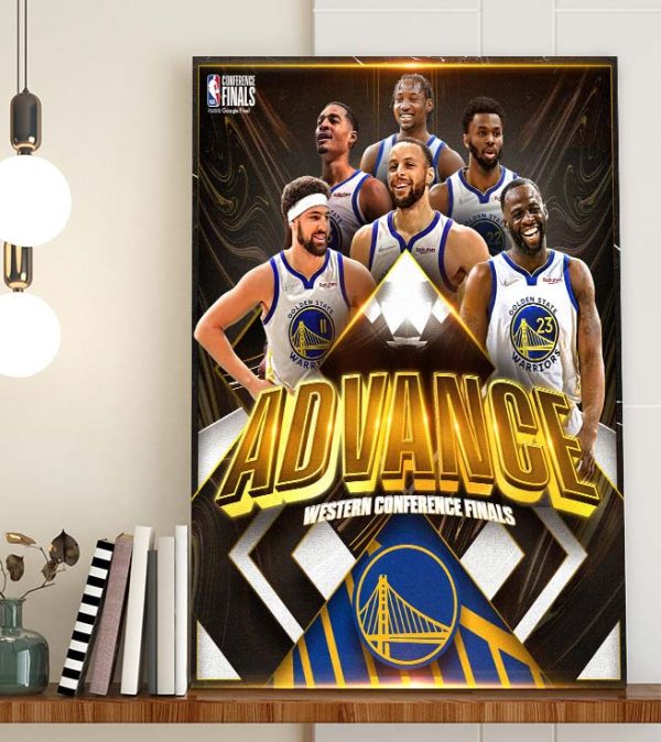 Congratulation Golden State Warriors Advance Western Conference Finals 2022 Poster Canvas