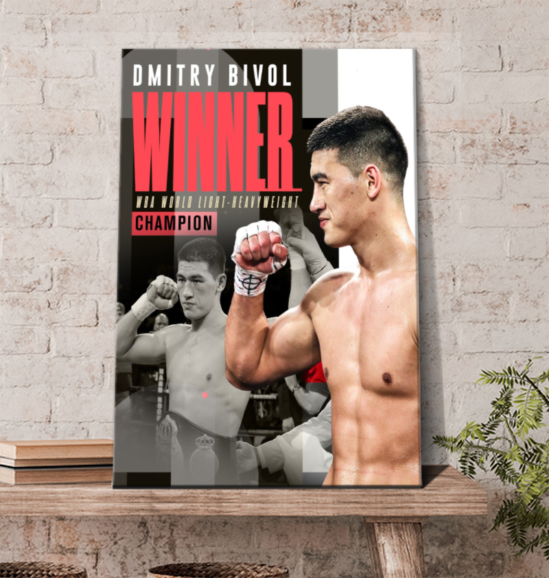 Dmitry Bivol Winner WBA World Light Heavyweight Champion Poster Canvas Dmitry Bivol Winner WBA World Light Heavyweight Champion Poster Canvas