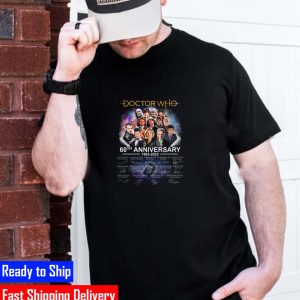 Doctor Who 60th Anniversary 1963 2023 Signatures Shirt
