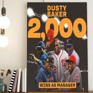Dusty Baker 2000 Wins As Manager Poster Canvas