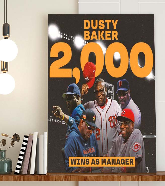 Dusty Baker 2000 Wins As Manager Poster Canvas Dusty Baker 2000 Wins As Manager Poster Canvas