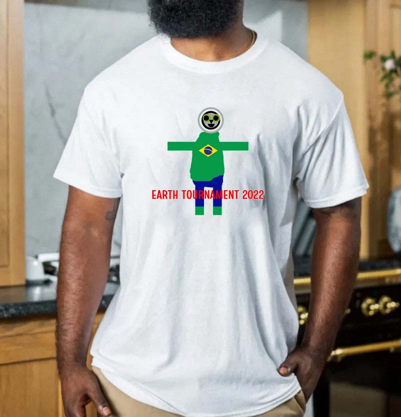 Earth Tournament 2022 Brazil Flag T-shirt Earth Tournament 2022 Brazil Flag T-shirt