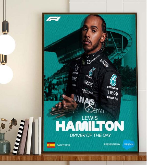 F1 Driver Of The Day Lewis Hamilton Spanish GP Barcelona Art Decor Poster Canvas