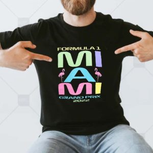 Formula 1 Miami Grand Prix 2022 Graphic Flamingoes T-Shirt