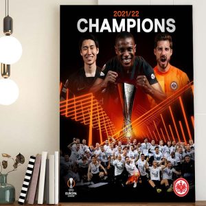 Frankfurt Europa League champions 2022 Poster Canvas